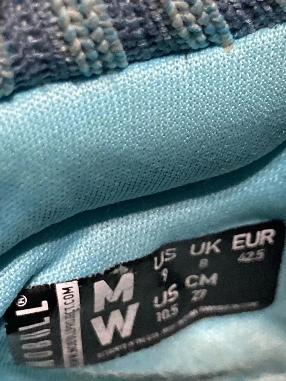 NOBULL Sneakers Knit Runner Blue Trainers Unisex EU 42.5 Mens 9 Womens 10.5